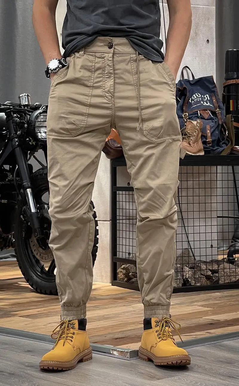 Drune | Stretch Cargo-Hose mit Taschen