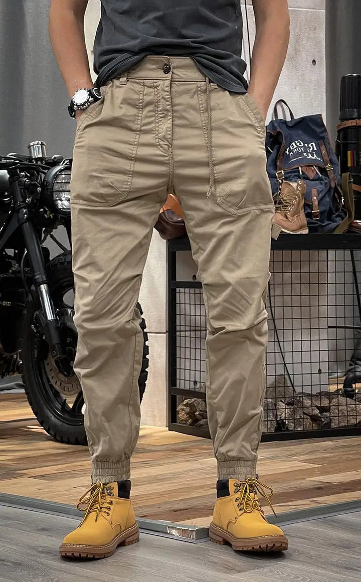Drune | Stretch Cargo-Hose mit Taschen