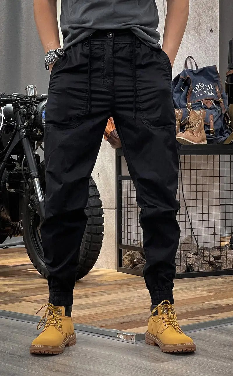 Drune | Stretch Cargo-Hose mit Taschen