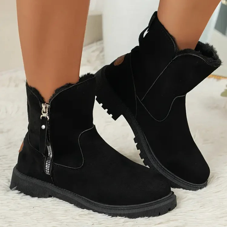 Drune | Gemütliche Plüschgefütterte Kurzstiefel für Damen