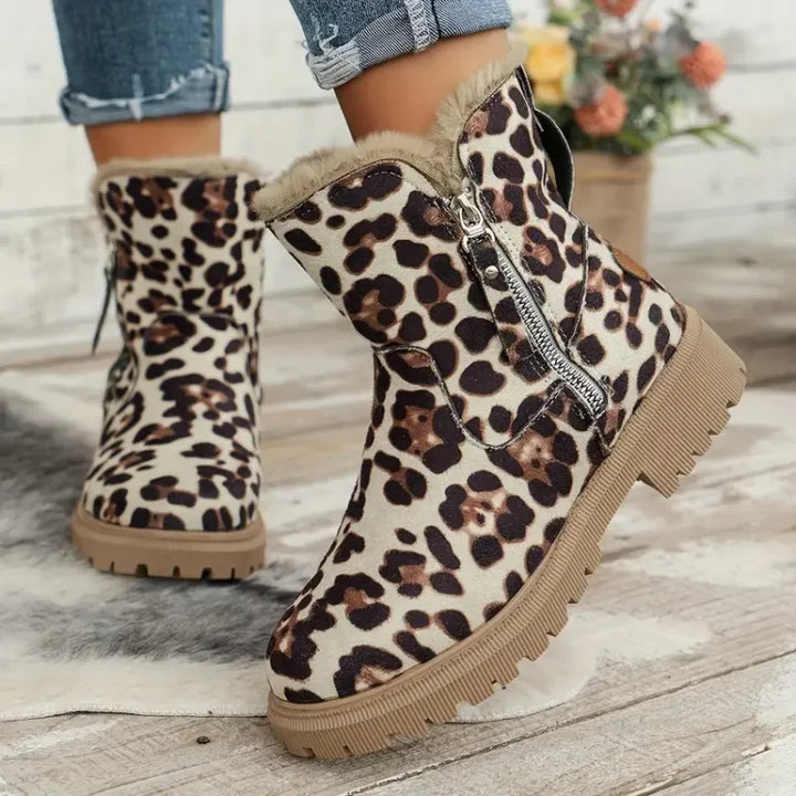 Drune | Gemütliche Plüschgefütterte Kurzstiefel für Damen
