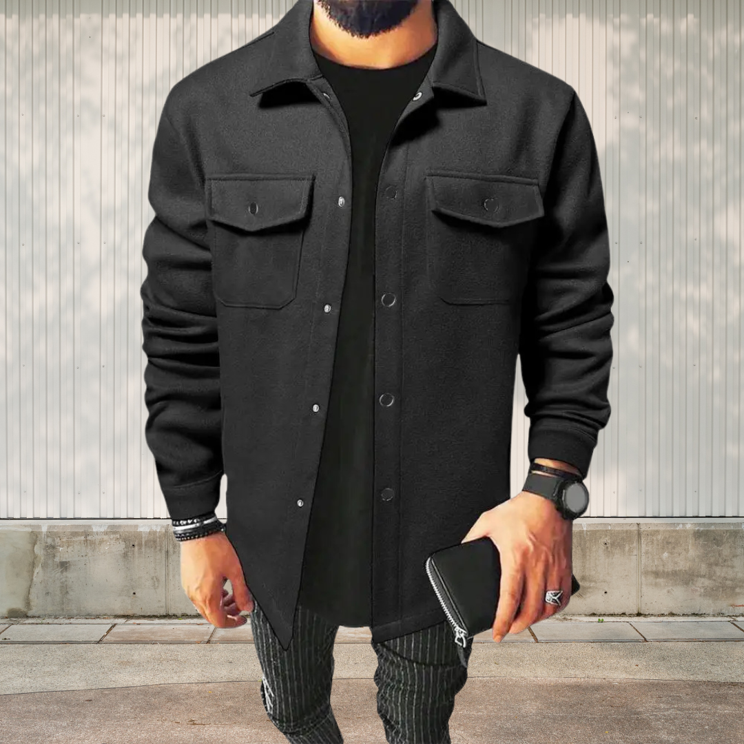 Drune | Herren Oversize-Hemdjacke aus Baumwolle, Vielseitig und Lässig