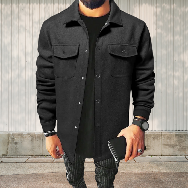 Drune | Herren Oversize-Hemdjacke aus Baumwolle, Vielseitig und Lässig