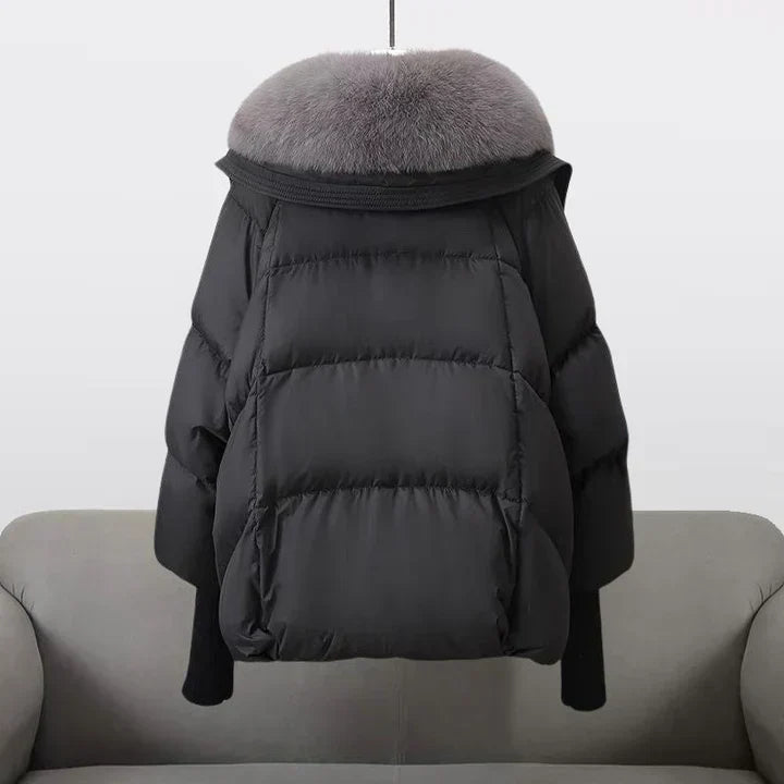 Drune | Pufferjacke mit Kunstpelzkragen