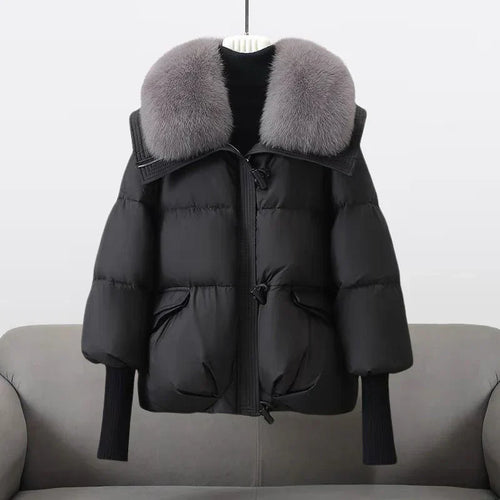 Drune | Pufferjacke mit Kunstpelzkragen