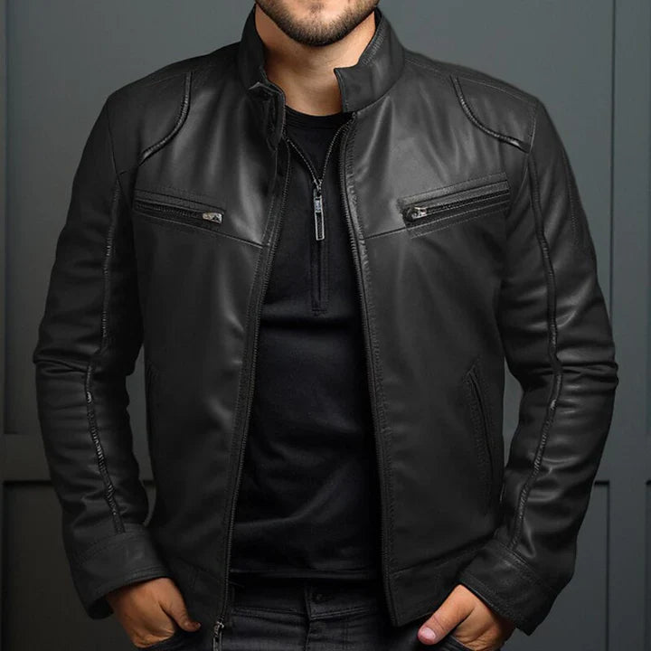 Drune | Vintage Leder Herrenjacke