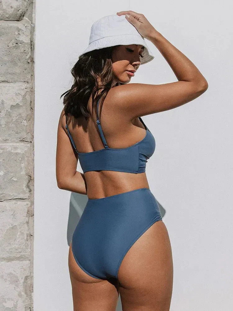 Damen Bikini Set mit Hoher Taille & Sommer-Strandmode | Drune