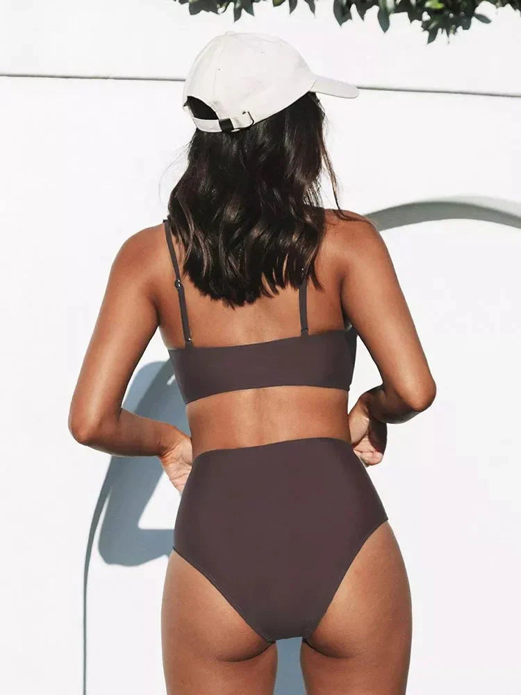 Damen Bikini Set mit Hoher Taille & Sommer-Strandmode | Drune