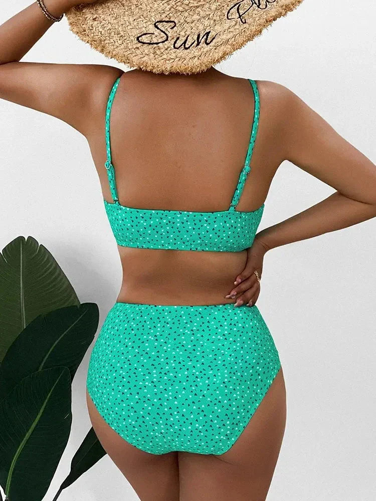 Damen Bikini Set mit Hoher Taille & Sommer-Strandmode | Drune