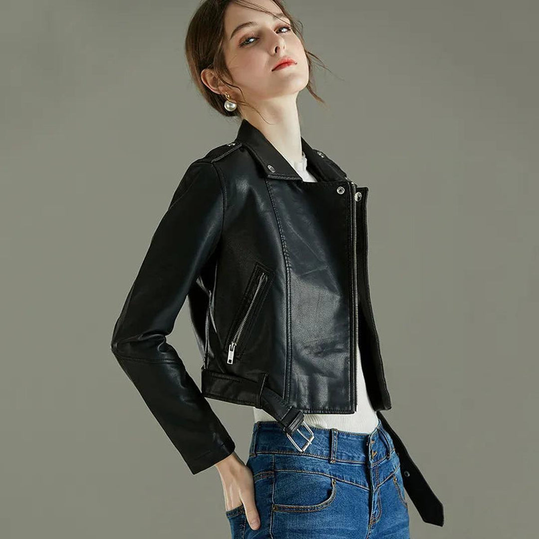 Drune | Vegan Leder Bikerjacke Für Frauen Stylisch und Nachhaltig