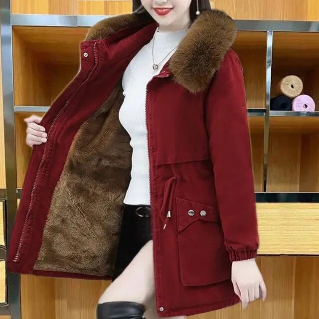 Drune | Lässiger Winterparka Mit Veganfell Für Damen - Ideal für den Winter