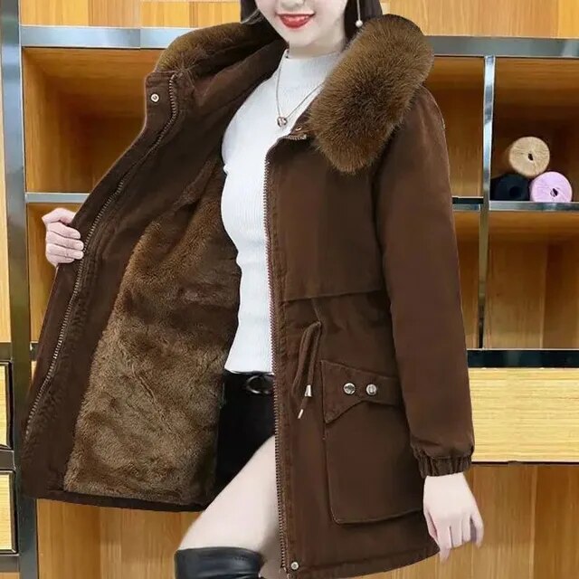 Drune | Lässiger Winterparka Mit Veganfell Für Damen - Ideal für den Winter