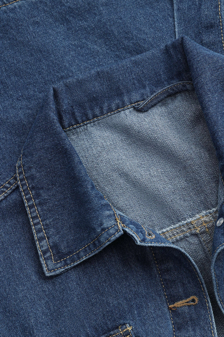 Drune | Taillierte Denim Jacke Modern und Vielseitig