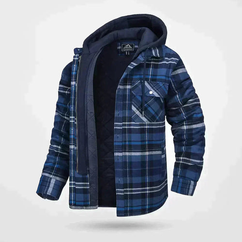 Drune | karierten Kapuzenpullover für Herren Warm