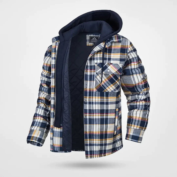 Drune | karierten Kapuzenpullover für Herren Warm