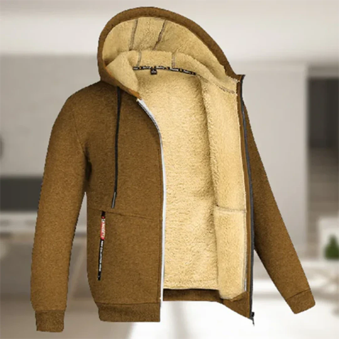 Drune | Warme und bequeme Herren Kapuzenjacke Winter