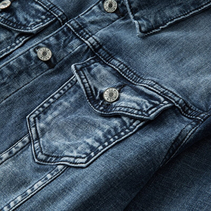 Drune | Warmes Herren Jacke mit langen Ärmeln Knopf