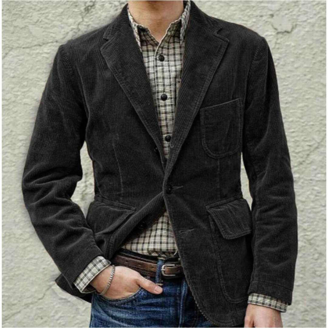 Drune | Cordjacke für Herren mit Vordertaschen Winter