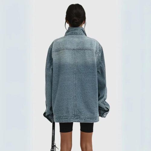 Drune | Asymmetrische Jeansjacke
