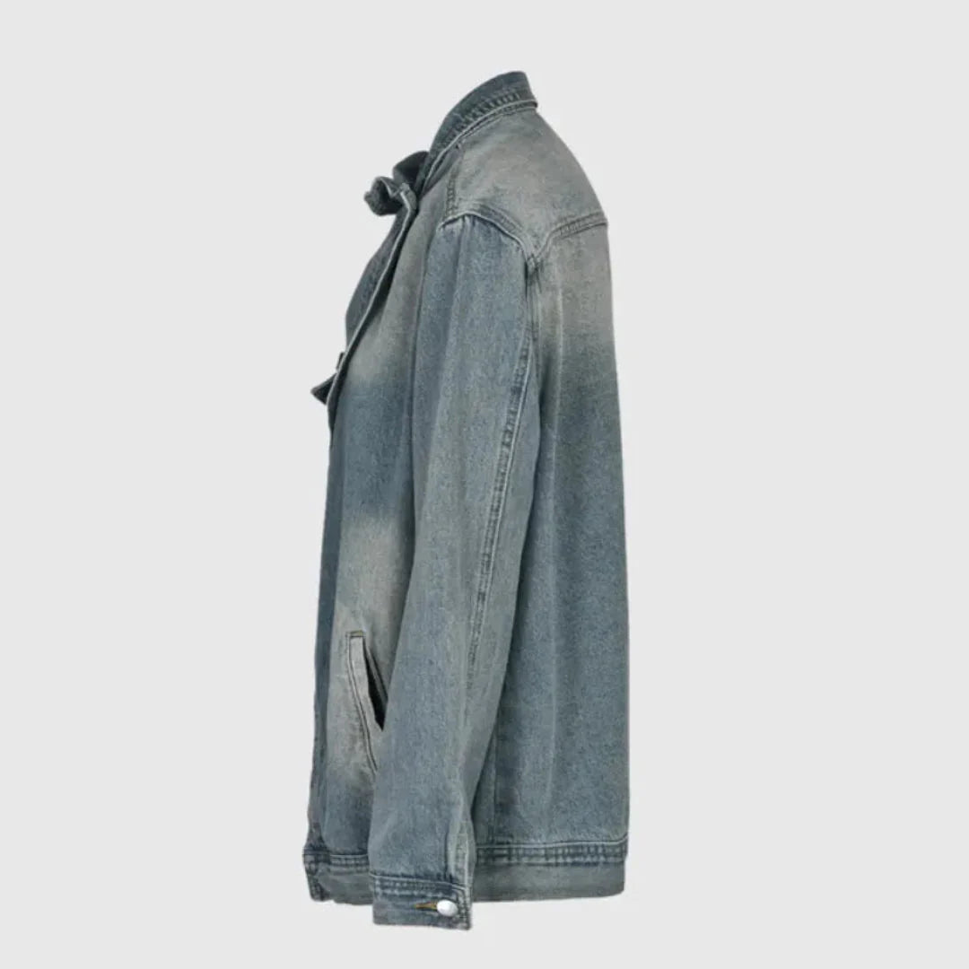 Drune | Asymmetrische Jeansjacke
