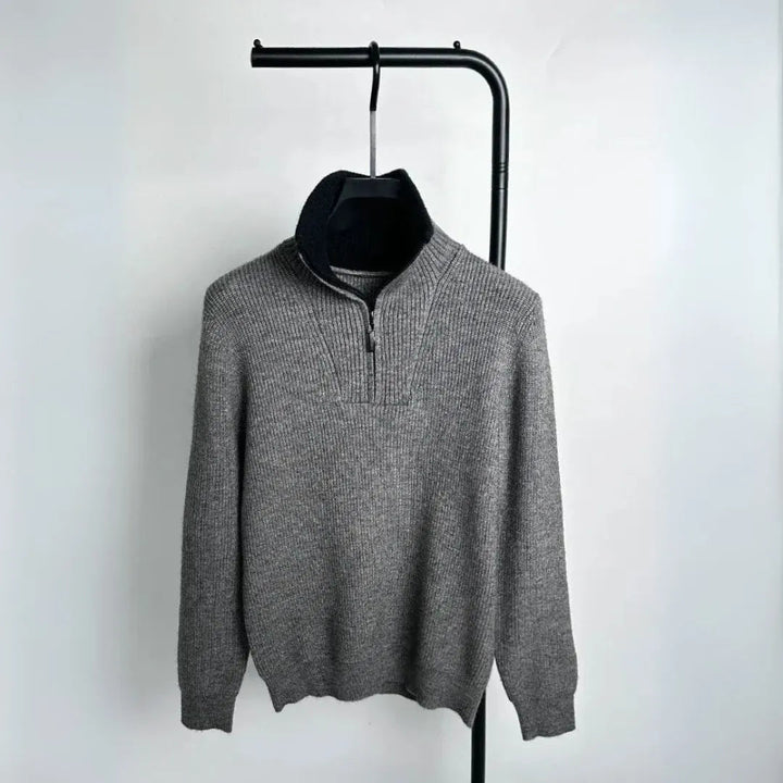 Drune | Strickpullover Damen mit Kontrastkragen