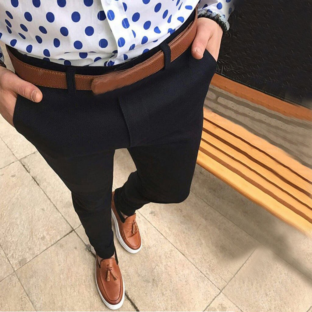 Drune | Slim Fit Tailored Fit Gewebter Stoff Formal Und Lässig