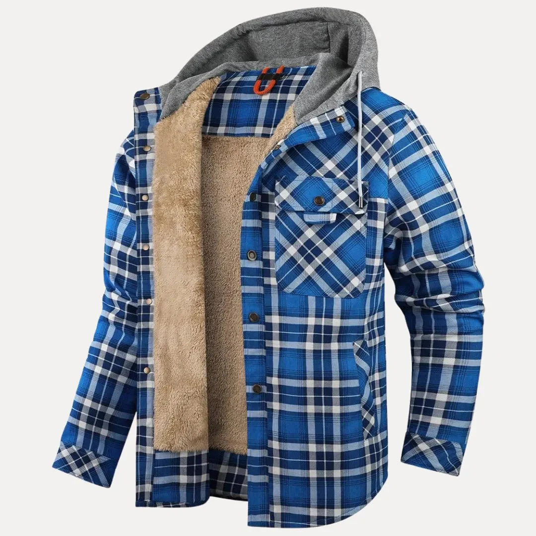 Drune | Sherpa-gefütterte Kariertes Gepolsterten Jacke