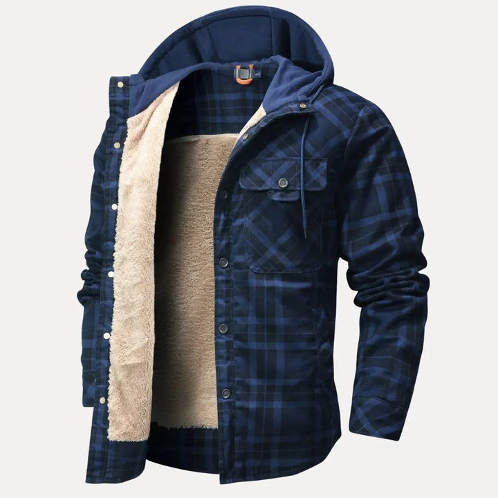 Drune | Sherpa-gefütterte Kariertes Gepolsterten Jacke