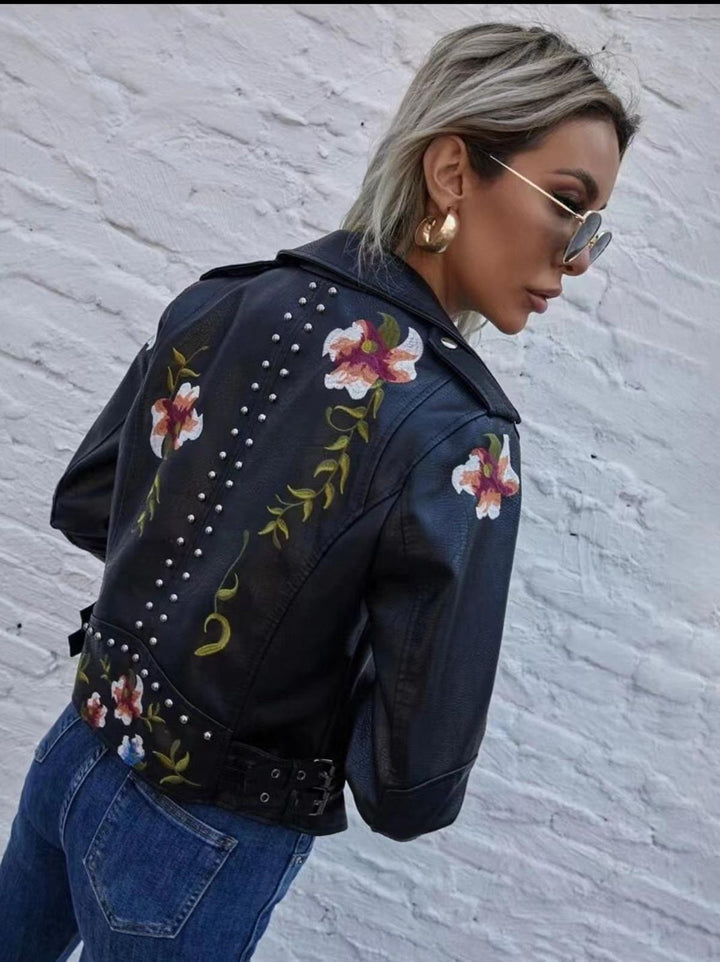 Drune | Weinlese Floral Print Button up Jacke Für Frauen