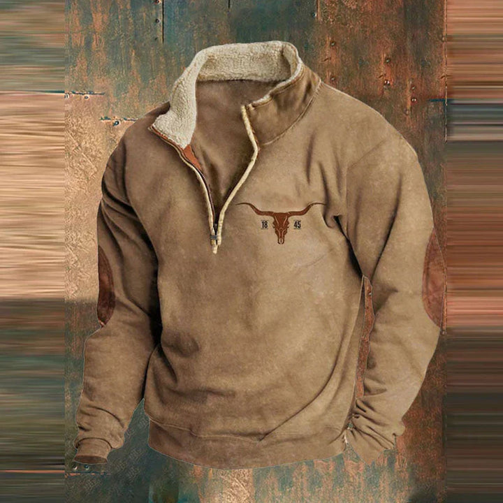 Drune | Vintage Halb-zip Jacke für Männer
