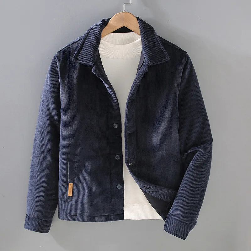 Drune | Vintage gepolsterte Cordjacke