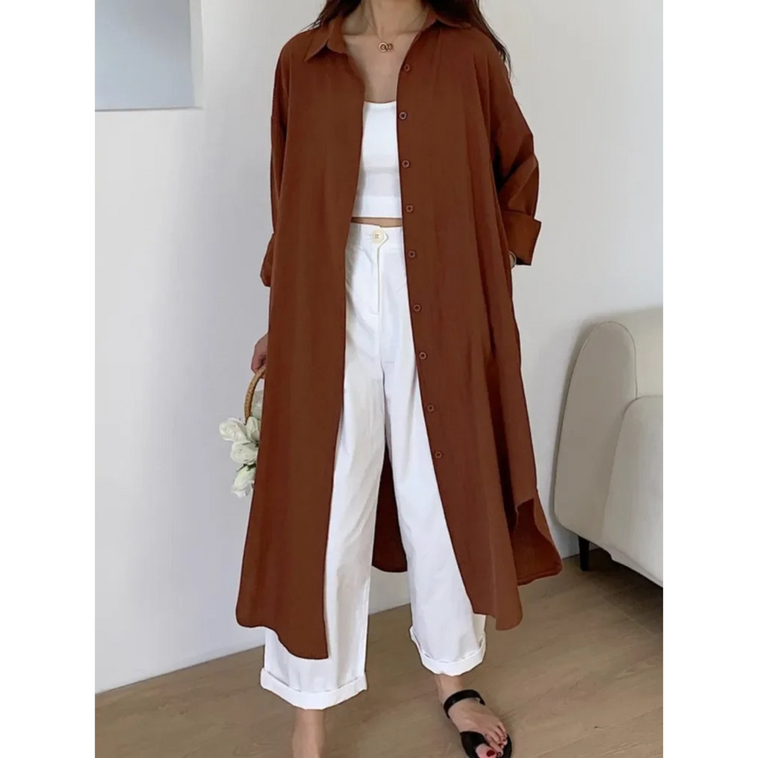 Drune | Vintage Halbarm Hemdkleid Leinen und Baumwolle