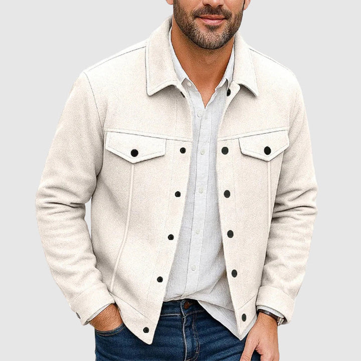 Drune | Look Button-Up Kunstlederjacke