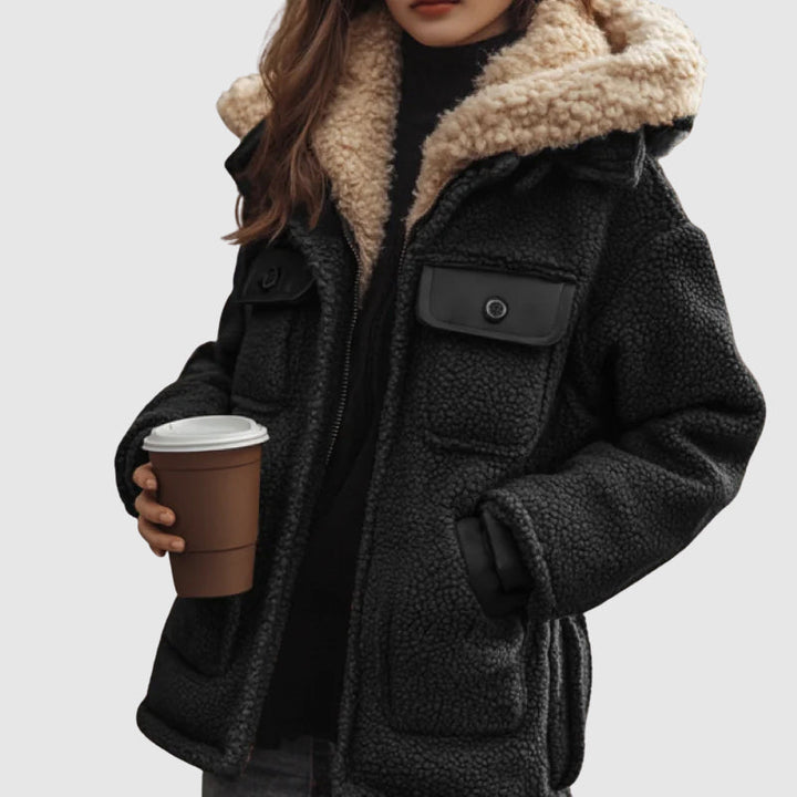 Drune | Warmer Sherpa gefütterter Damenmantel