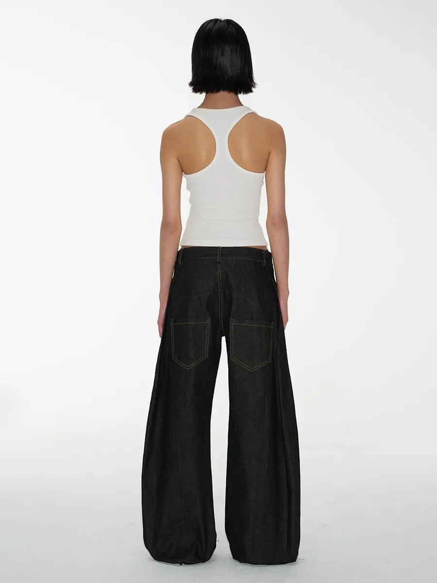 Drune | Baggy Low Waist Jeans Damen