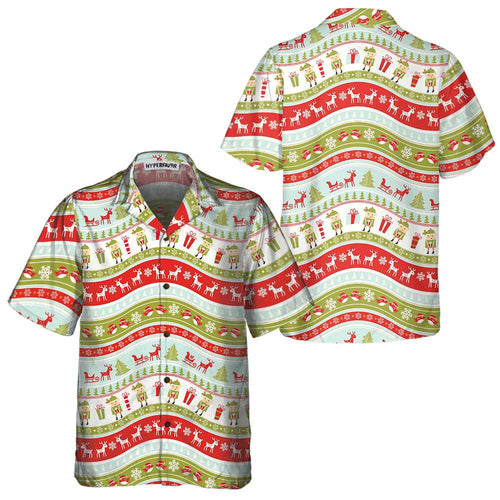 Drune | Vintage Weihnachtself Hawaiian Shirt, Lustiges Weihnachts Shirt, Beste Xmas Geschenkidee