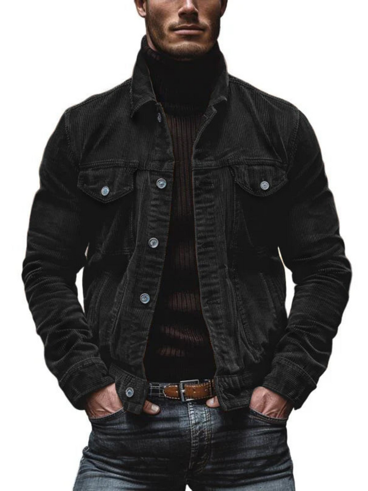 Drune | Vintage Cordjacke für Männer - Lässiger Schnitt
