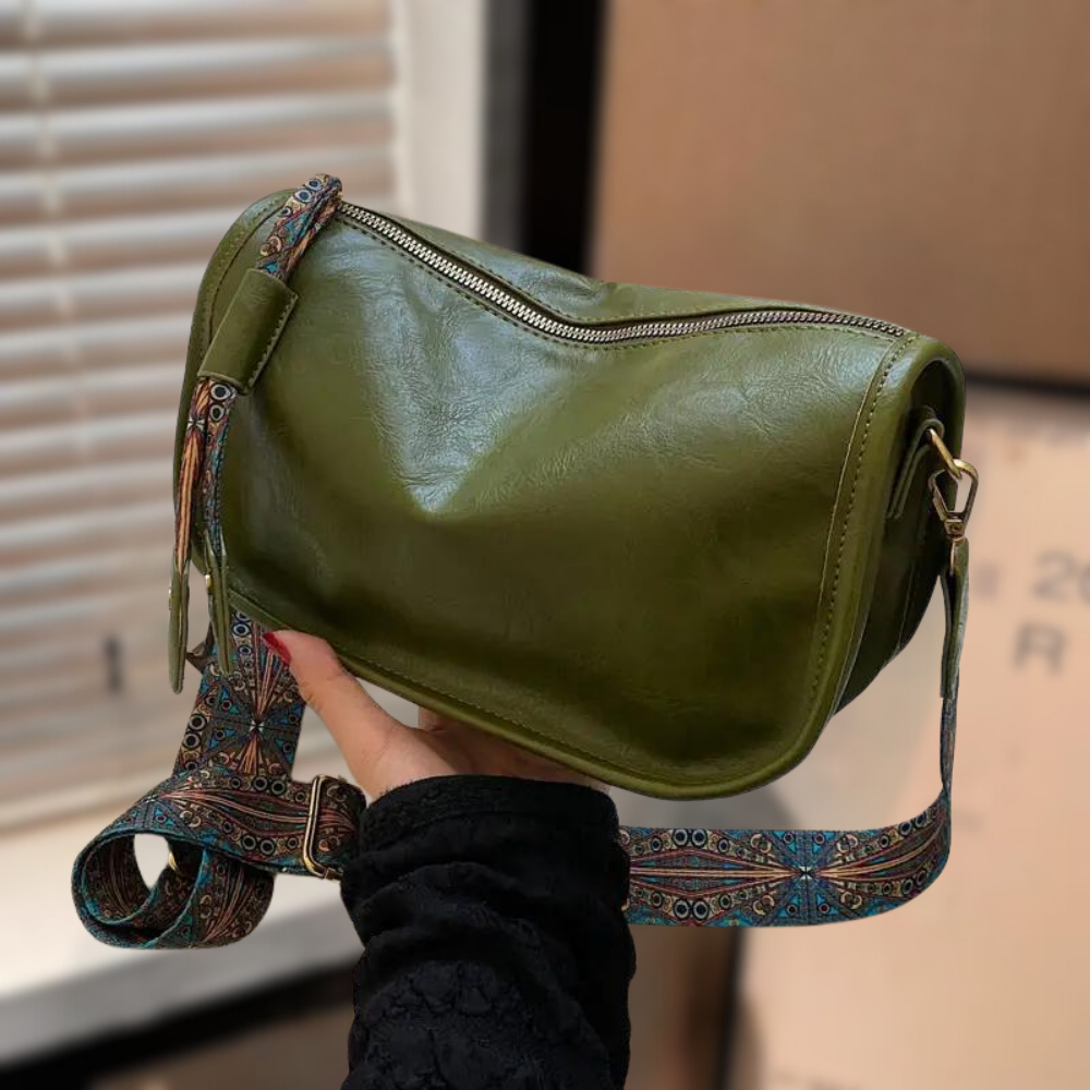 Drune | Vintage Damentasche mit Verstellbarem Riemen und Luxuriöser Verarbeitung