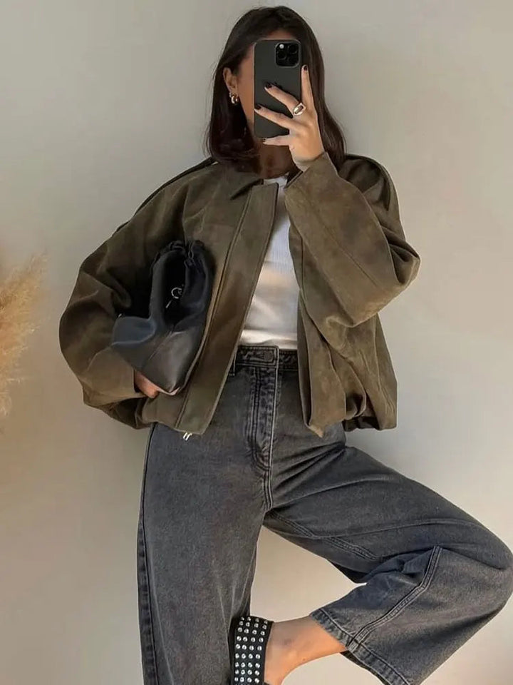 Drune | Vintage Motorrad Übergangsjacke