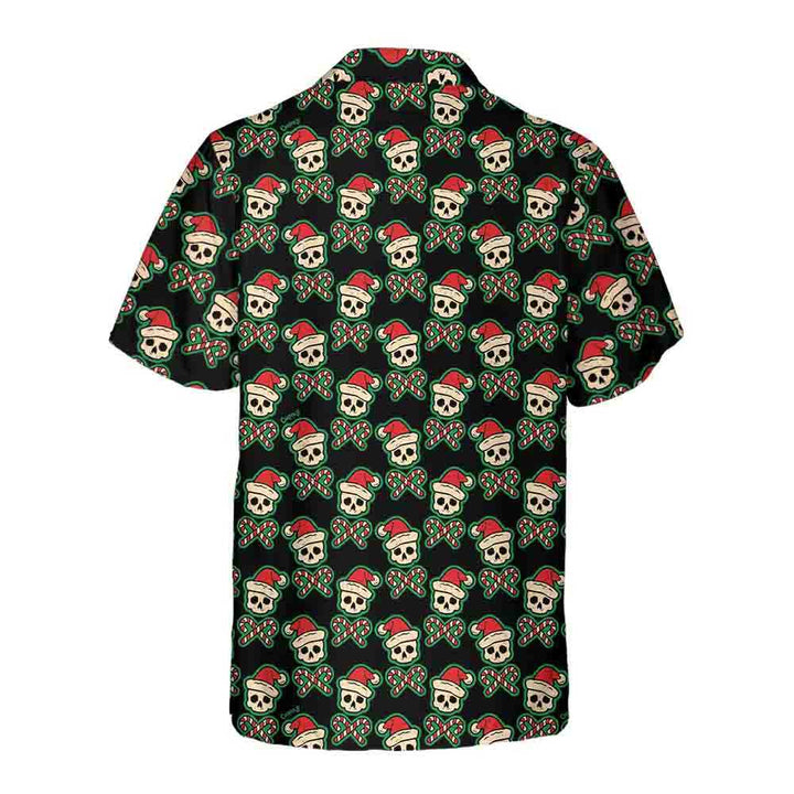 Drune | Vintage-Pirat-Santa-Schädel-Hawaiian-Shirt, Lustiges-Weihnachts-Santa-Shirt, Bestes-Geschenk-für-Weihnachten