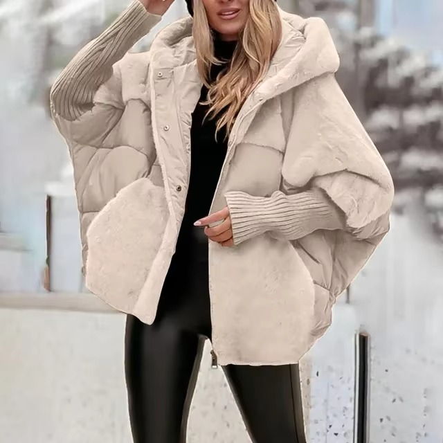 Drune | Jacke Damen Gefüttert mit Kapuze, Lässige Passform