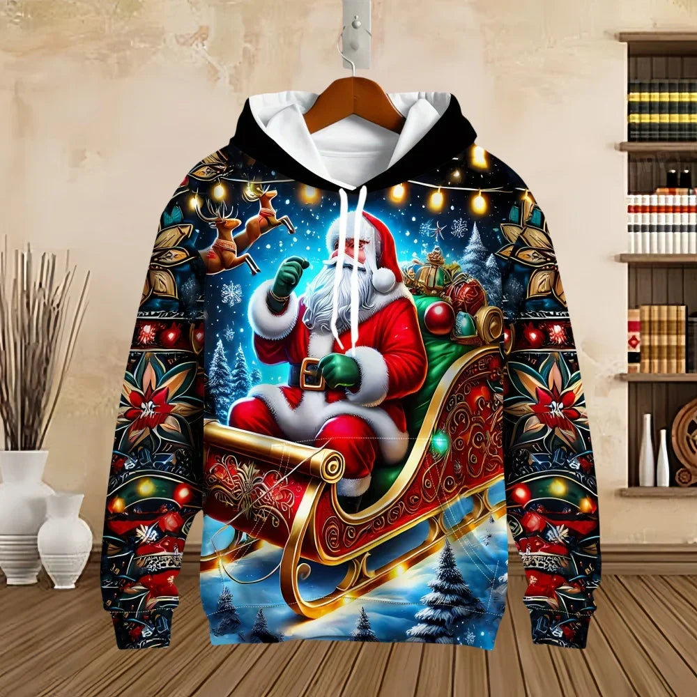 Drune | Weihnachts-Pullover mit Print - Bequemes & Stilvolles Sweatshirt für die Feiertage