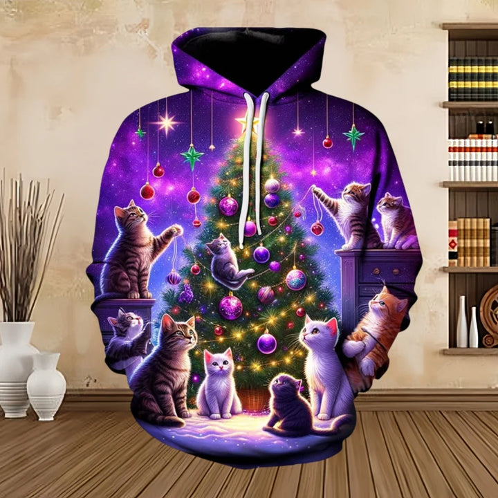 Drune | Weihnachts-Pullover mit Print - Bequemes & Stilvolles Sweatshirt für die Feiertage