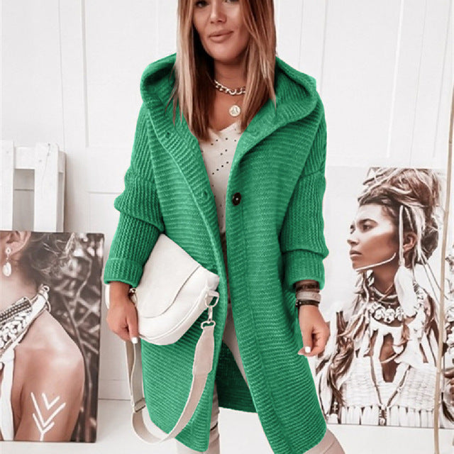 Drune | Strickstrickjacke mit Kapuze