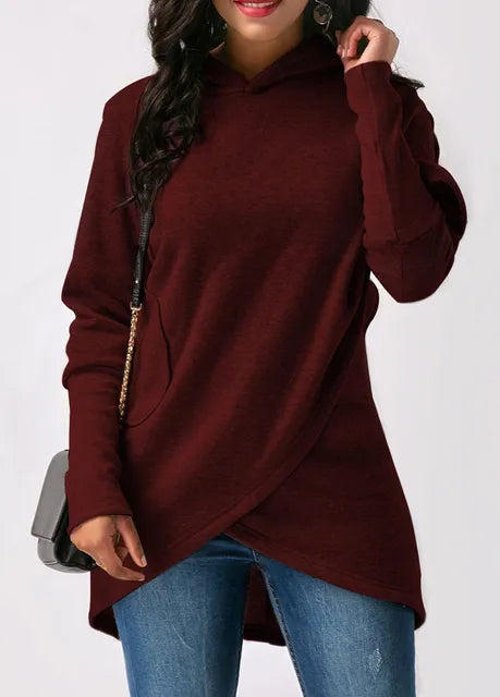 Drune | Elegant sweater with an asymmetrical cut