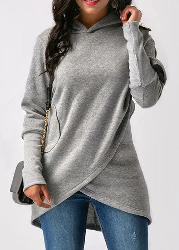 Drune | Elegant sweater with an asymmetrical cut