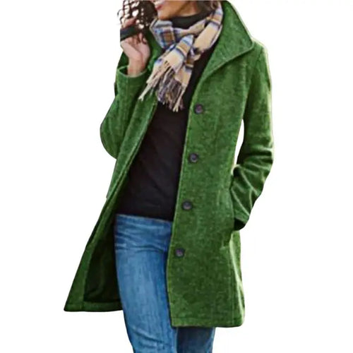 Drune eleganter Mantel in Midilänge