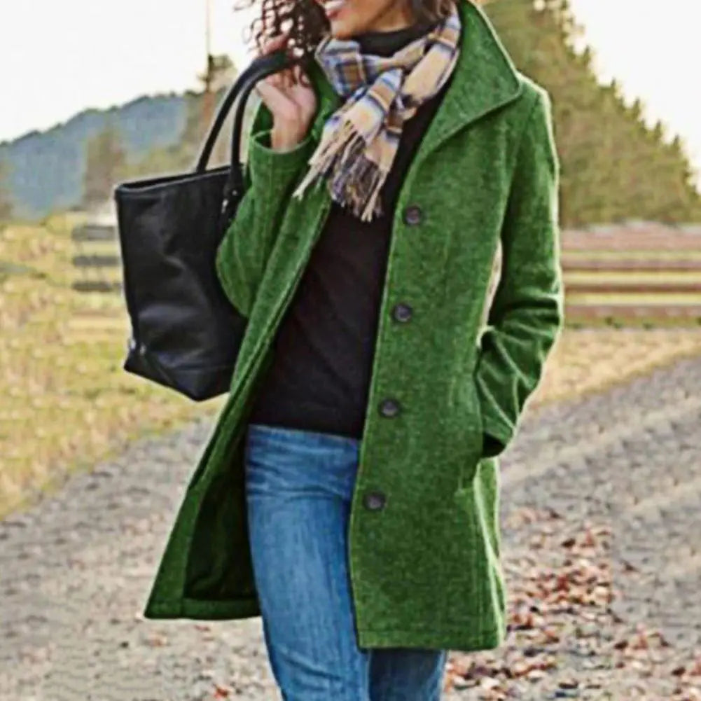 Drune eleganter Mantel in Midilänge