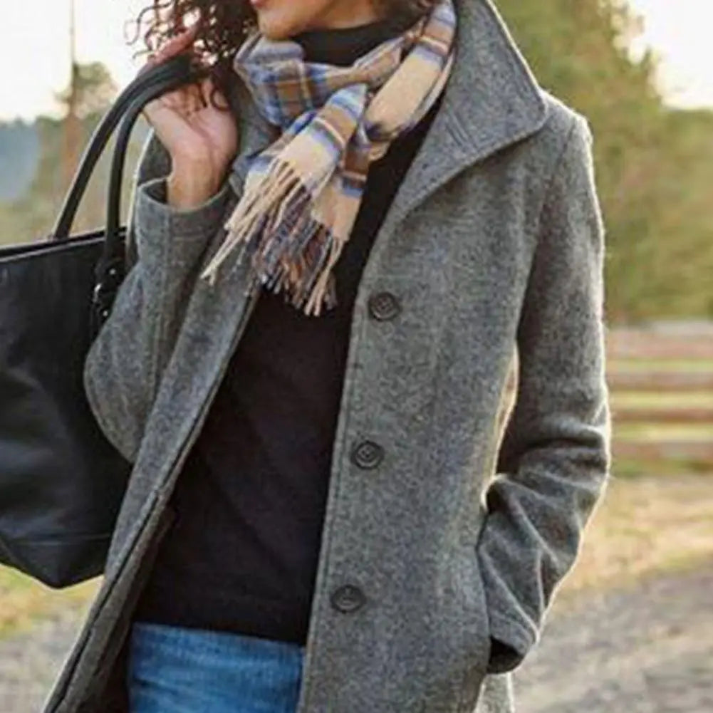 Drune eleganter Mantel in Midilänge