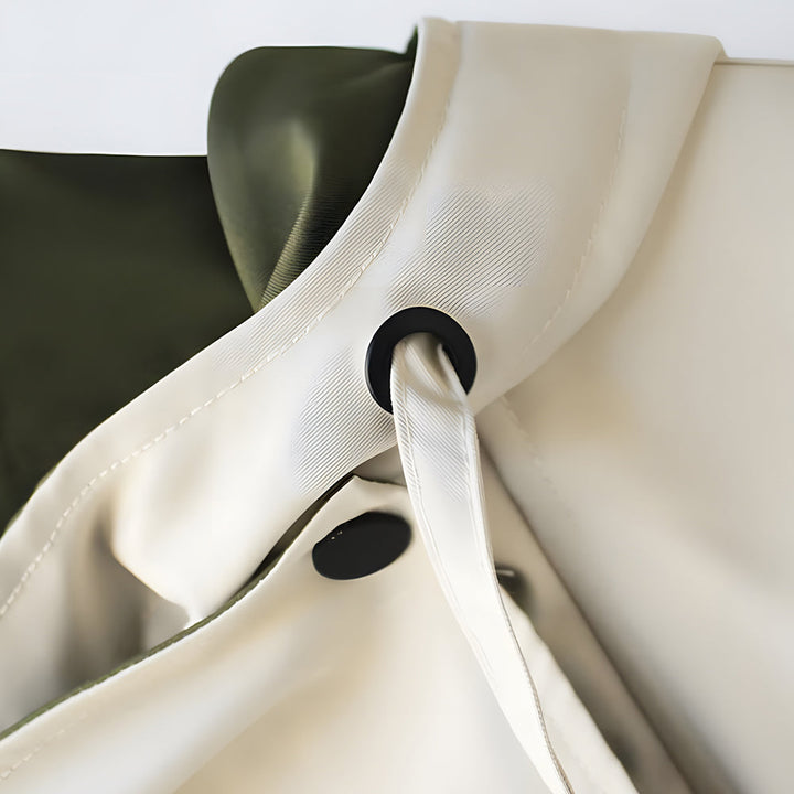 Drune | Mittellange, taillierte Windjacke für Damen mit Kapuze und Reißverschluss